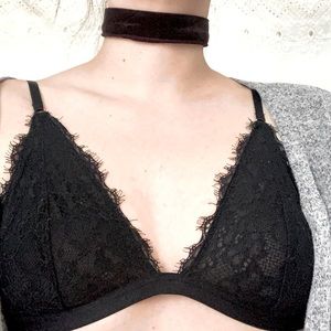 Sexy Black Lace Bralette